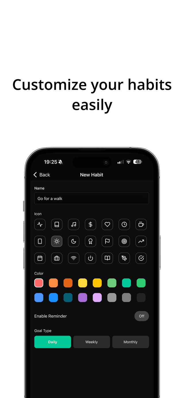 HabitSeed app screenshot 2